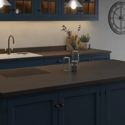 Finesse Charcoal Flow Rust Square Edge 38mm Laminate Worktop