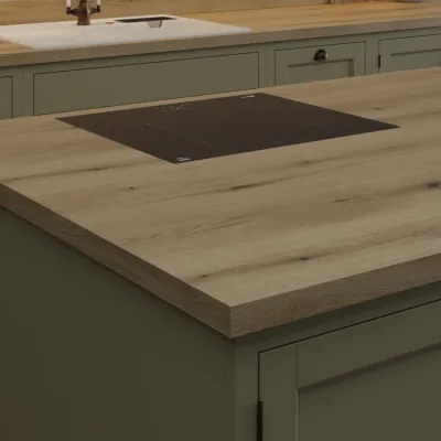 Finesse Coast Evoke Oak Fine Pore Square Edge 38mm Laminate Worktop