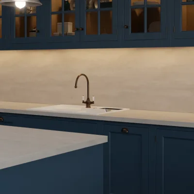 Finesse Concrete Flow Rust Square Edge 38mm Laminate Worktop