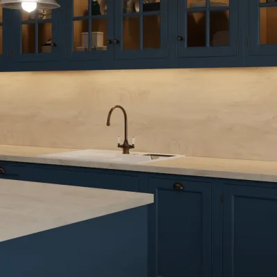 Finesse Elegance Endgrain Oak Fine Pore Square Edge 38mm Laminate Worktop
