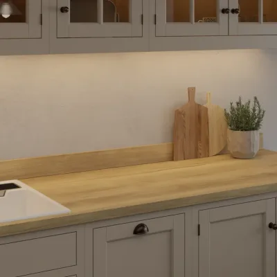 Finesse Gold Baroque Oak Rift Wood Square Edge 38mm Laminate Worktop