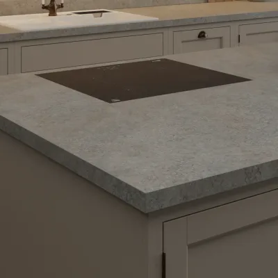 Finesse Grey Albus Pluton Square Edge 38mm Laminate Worktop