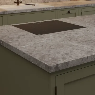 Finesse Grey Emperador Marble Slate Square Edge 38mm Laminate Worktop