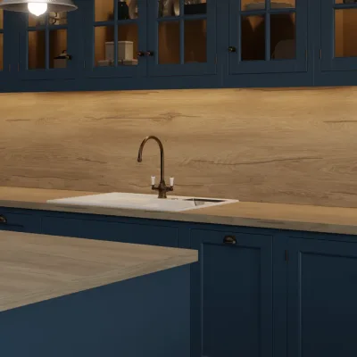 Finesse Hazel Silverjack Oak Rift Wood Square Edge 38mm Laminate Worktop