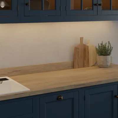 Finesse Hazel Silverjack Oak Rift Wood Square Edge 38mm Laminate Worktop