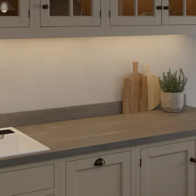 Finesse Iron Flow Rust Square Edge 38mm Laminate Worktop