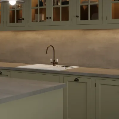 Finesse Light Grey Concrete Rough Stone Square Edge 38mm Laminate Worktop