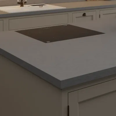 Finesse Platinum Disk Pearl Square Edge 38mm Laminate Worktop