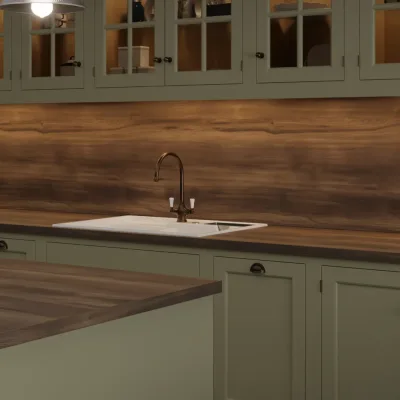 Finesse Ristretto Baroque Oak Rift Wood Square Edge 38mm Laminate Worktop