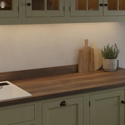 Finesse Ristretto Baroque Oak Rift Wood Square Edge 38mm Laminate Worktop