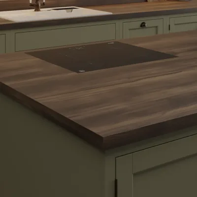 Finesse Ristretto Baroque Oak Rift Wood Square Edge 38mm Laminate Worktop