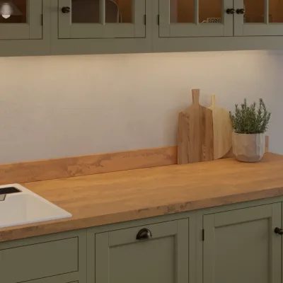 Finesse Rusty Flow Rust Square Edge 38mm Laminate Worktop