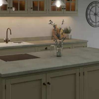 Formica Originals Brushed Concrete Matte 58 - Laminate Worktop