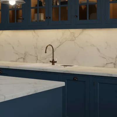 Formica Originals Calacatta Marble Matte 58 - Laminate Worktop