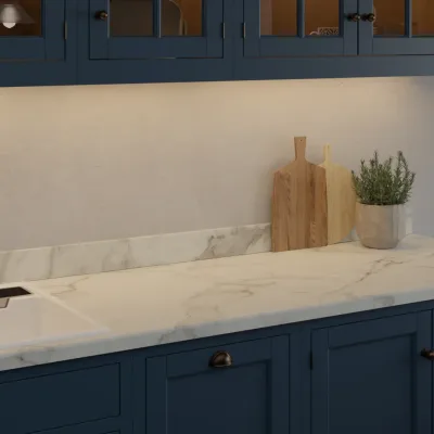 Formica Originals Calacatta Marble Matte 58 - Laminate Worktop