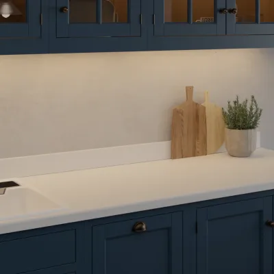 Formica Originals Crisp White Essence - Laminate Worktop