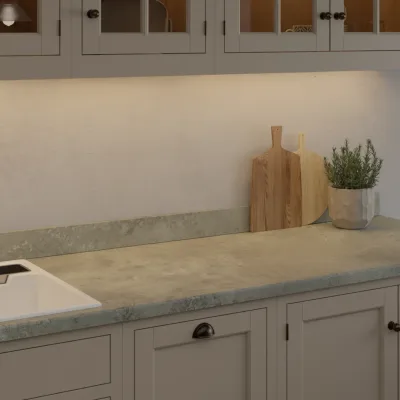 Formica Originals Grey Chalkstone Honed Ceramic - Laminate Worktop