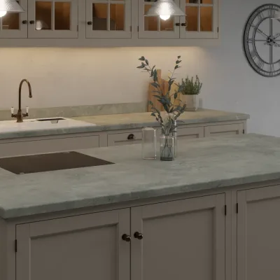 Formica Originals Grey Chalkstone Honed Ceramic - Laminate Worktop