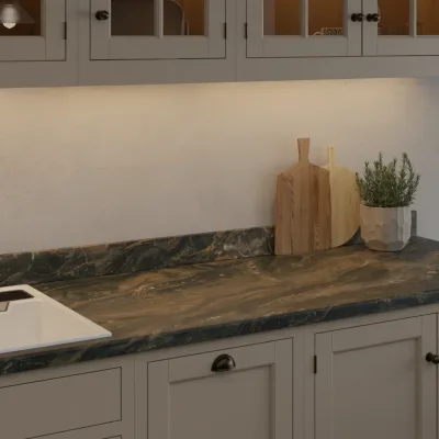 Formica Originals Marbled Cappuccino Etchings 48 - Laminate Worktop