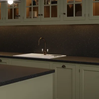 Formica Originals Platinum Black Platinum Etchings - Laminate Worktop