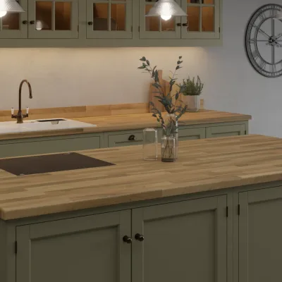 Formica Originals Walnut Butcher Block Woodland - Laminate Worktop