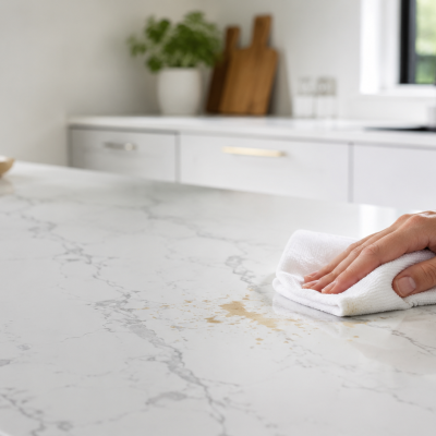How to Remove Stains & Scratches From Quartz Worktops