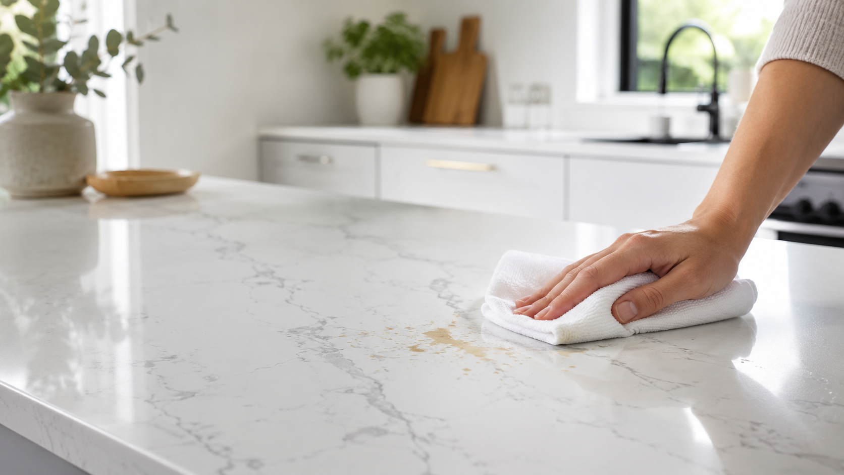 How to Remove Stains & Scratches From Quartz Worktops